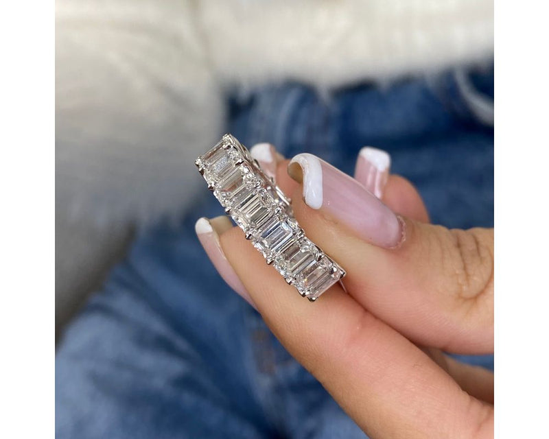 DN2141 - Emerald Cut 8.25 Carat Diamond Fashion Ring