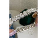 DN2385 - Oval And Round Cut 17.69 Carat Diamond Tennis Bracelet