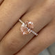 Ivanka Engagement Ring, Rose Gold 18K