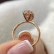 Ivanka Engagement Ring, Rose Gold 18K