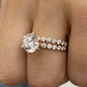 Brynlee-set - Round Cut 3.70 Carat Diamond Engagement Ring