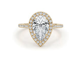 Nathalie-2 - Pear Cut 2.74 Carat Diamond Engagement Ring