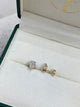 Solitaire Studs Pear Diamond Earrings 2 ct TCW , Yellow Gold 14K