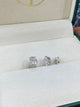 Solitaire Studs Oval Diamond Earrings 3 ct TCW , White Gold 14K