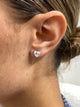 Diamond Stud Earrings 3 Carat White Gold 14K