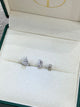 Solitaire Studs Pear Diamond Earrings 2 ct TCW , White Gold 14K