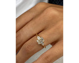 alondra - Emerald Cut 1.30 Carat Diamond Engagement Ring