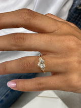 Rosa Engagement Ring 1.3ct TCW, 14K Gold