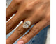 1374 - Arya - Solitaire Oval Diamond Ring 5 ct TCW , Rose Gold 18k