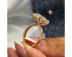 1374 - Arya - Solitaire Oval Diamond Ring 5 ct TCW , Rose Gold 18k