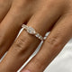 Diamond Pave Ring 0.82 Carat Rose Gold 14K
