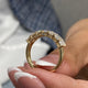 Diamond 7 Stone Ring 1.48 Carat Yellow Gold 14K
