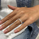 Diamond 7 Stone Ring 1.82 Carat Rose Gold 14K