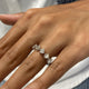 Diamond 5 Stone Ring 1.26 Carat White Gold 14K