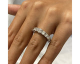 Half Eternity Round Diamond Ring 2.58 ct TCW , White Gold 14K