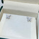 Cluster Marquise & Pear Diamond Earrings 1.91 ct TCW , White Gold 14K