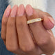Diamond 3 Stone Ring 0.60 Carat Yellow Gold 14K