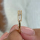 Diamond 3 Stone Ring 0.60 Carat Yellow Gold 14K
