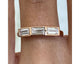 3 Stone Baguette Diamond Ring 0.68 ct TCW , Rose Gold 14K