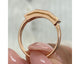 3 Stone Baguette Diamond Ring 0.68 ct TCW , Rose Gold 14K
