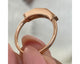 3 Stone Baguette Diamond Ring 0.68 ct TCW , Rose Gold 14K