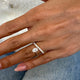 Diamond Solitaire with side stones Ring 1.19 Carat Yellow Gold 14K