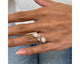 Solitaire Pear Diamond Ring 1.12 ct TCW , Rose Gold 14K