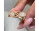 Solitaire Pear Diamond Ring 1.12 ct TCW , Rose Gold 14K