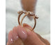 Marquise Diamond Ring 1.15 ct TCW , Rose Gold 14K