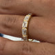 Diamond 5 Stone Ring 1.16 Carat Yellow Gold 14K