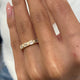 Diamond 5 Stone Ring 1.16 Carat Yellow Gold 14K