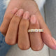 Diamond 5 Stone Ring 1.16 Carat Yellow Gold 14K