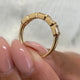 Diamond 5 Stone Ring 1.16 Carat Yellow Gold 14K