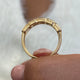 Diamond 5 Stone Ring 1.16 Carat Yellow Gold 14K