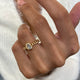 Diamond Bezel Ring 0.55 Carat Yellow Gold 14K