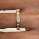 Diamond Half Eternity Ring 1.23 Carat Yellow Gold 14K