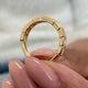 Diamond Half Eternity Ring 1.23 Carat Yellow Gold 14K