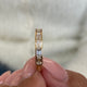 Diamond Half Eternity Ring 1.23 Carat Yellow Gold 14K