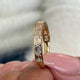 Diamond Half Eternity Ring 1.23 Carat Yellow Gold 14K
