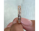 Half Eternity Emerald Diamond Ring 1.22 ct TCW , Rose Gold 14K