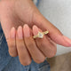 Diamond Bezel Ring 0.54 Carat Yellow Gold 14K