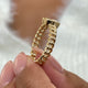 Diamond Bezel Ring 0.54 Carat Yellow Gold 14K
