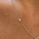 Diamond Pendant Necklace 1.24 Carat White Gold 14K