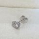 Halo Studs Pear & Round Diamond Earrings 0.88 ct TCW , White Gold 14K
