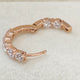 Hoop Round Diamond Earrings 1.26 ct TCW , Rose Gold 14K