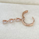Drop Pear Diamond Earrings 0.54 ct TCW , Rose Gold 14K