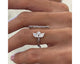 Cluster Round & Marquise Diamond Ring 3.23 ct TCW , White Gold 14K