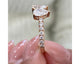 2 Stone Pear & Round Diamond Ring 1.29 ct TCW , Rose Gold 14K