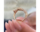 Infinity Open Marquise & Round Diamond Ring 1.04 ct TCW , Rose Gold 14K