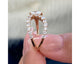 Infinity Open Marquise & Round Diamond Ring 1.04 ct TCW , Rose Gold 14K